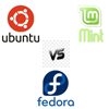 Triple Linux USB Pack (Ubuntu vs Linux Mint vs Fedora)