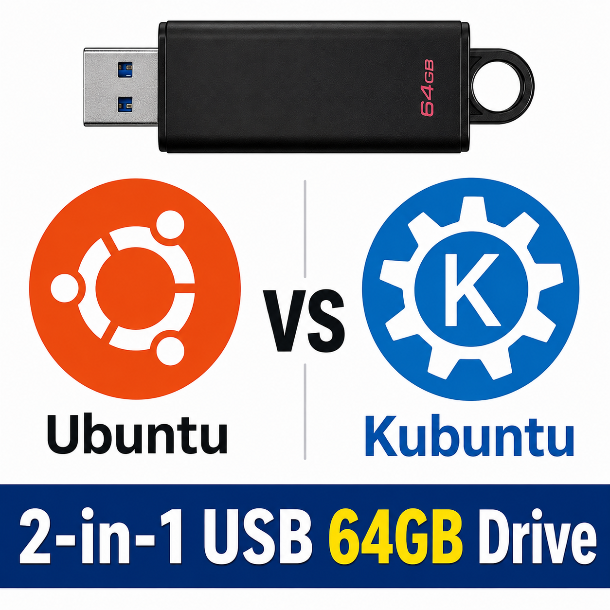 Ubuntu and Kubuntu Multi-Boot USB