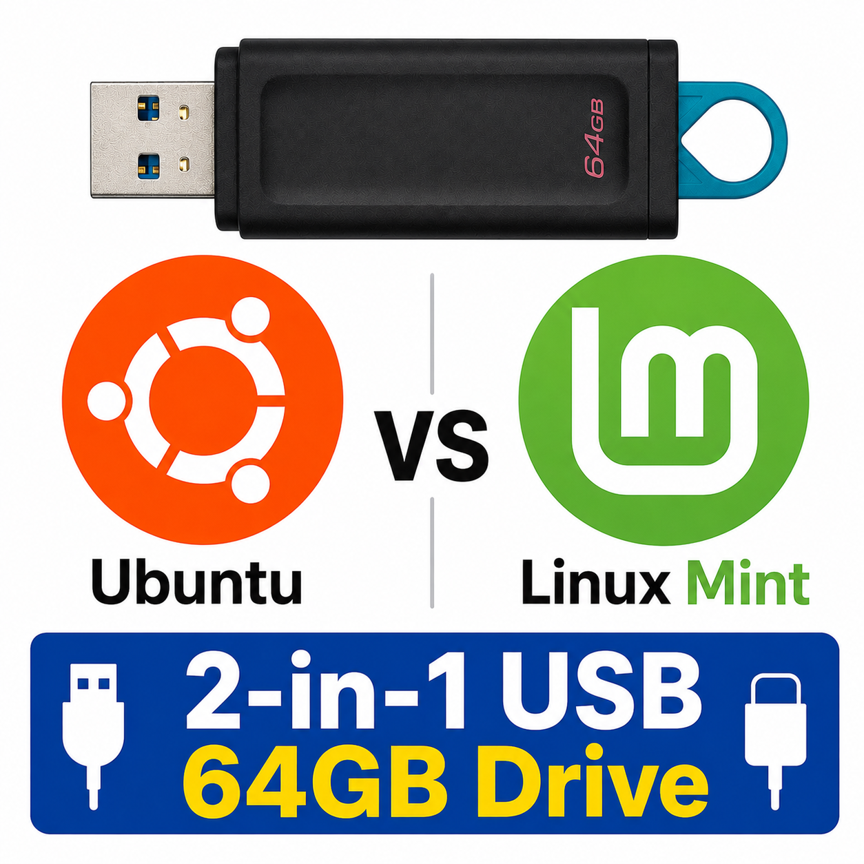 Ubuntu and Linux Mint Multi-Boot USB