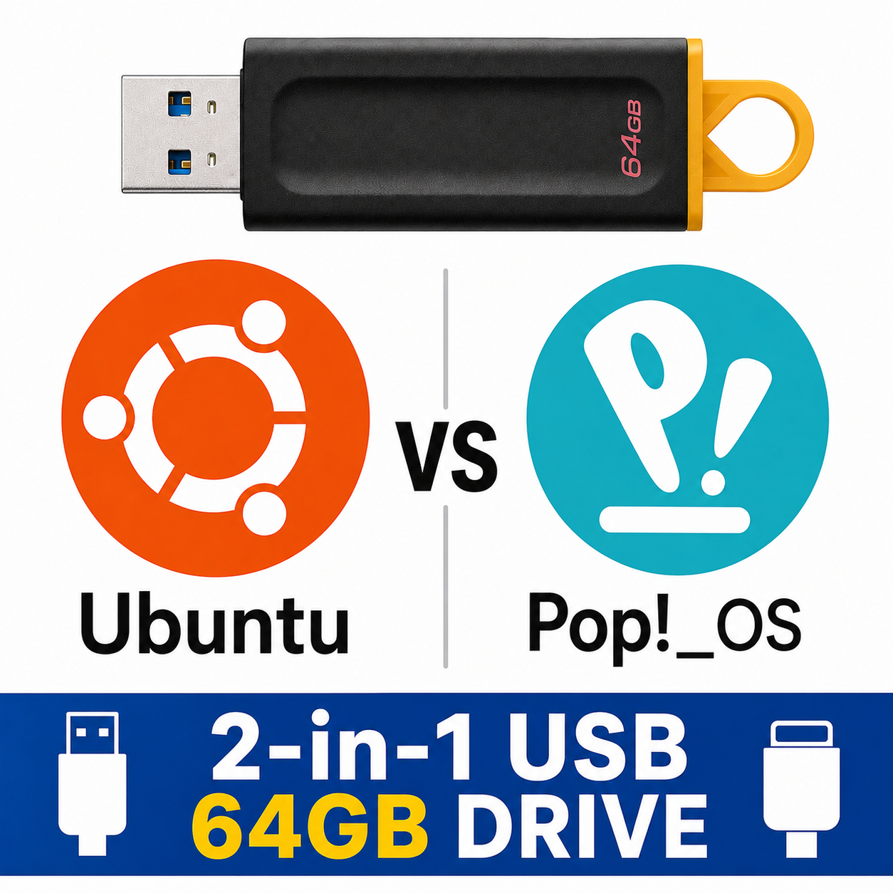 Ubuntu and Pop!_OS Multi-Boot USB