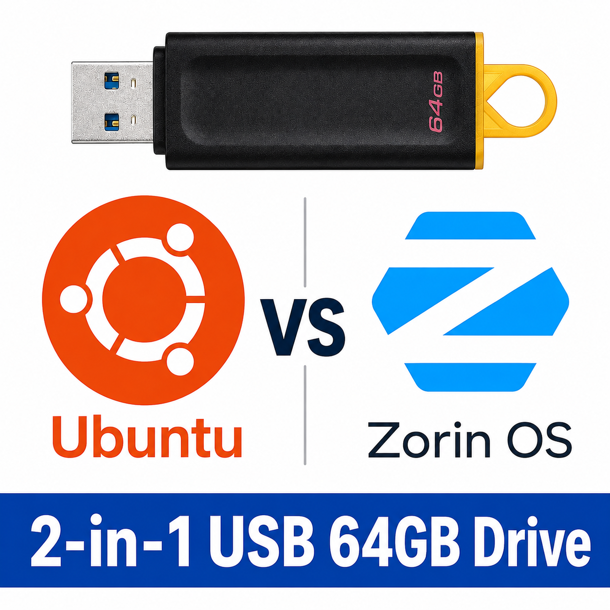 Ubuntu and Zorin OS Multi-Boot USB