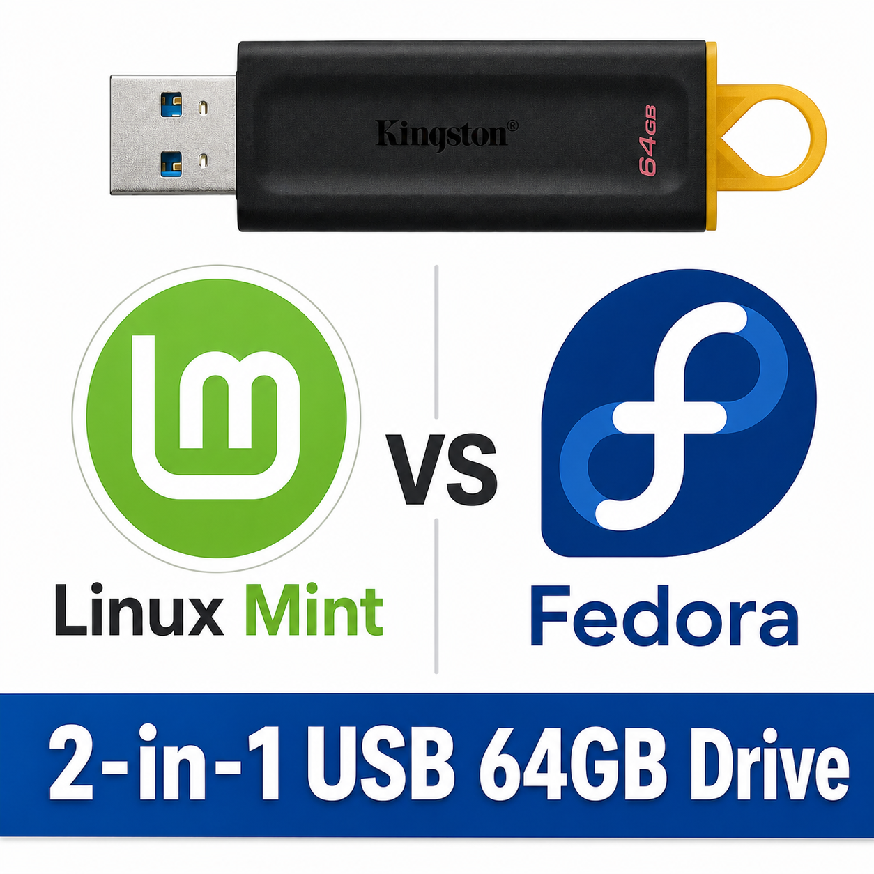 Linux Mint and Fedora Multi-Boot USB