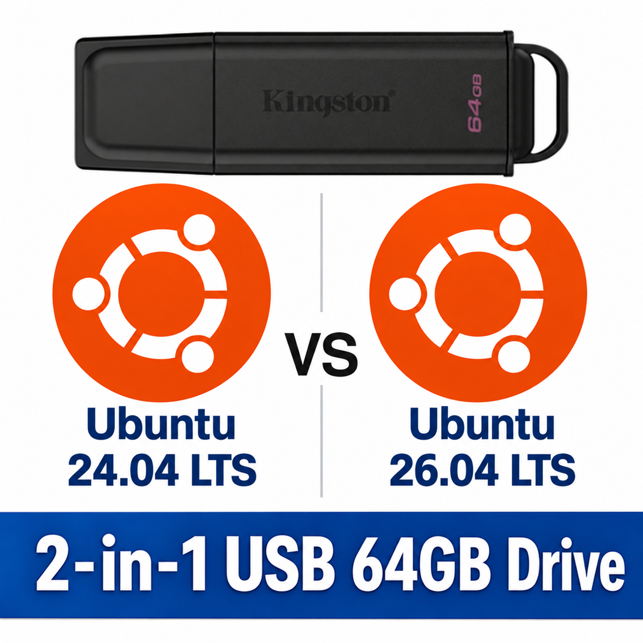 Ubuntu 24.04 and Ubuntu 26.04 Multi-Boot USB