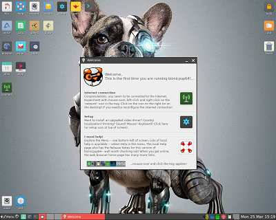 Puppy Linux 9.5 64-Bit on DVD