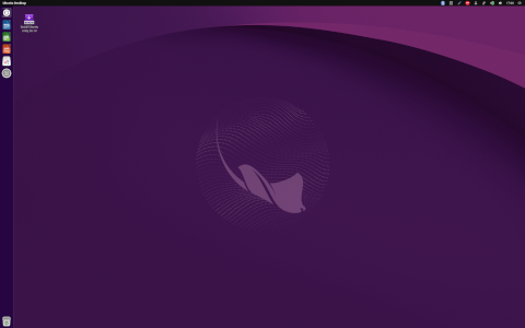 Ubuntu Unity 26.10 desktop on bootable 64GB USB stick