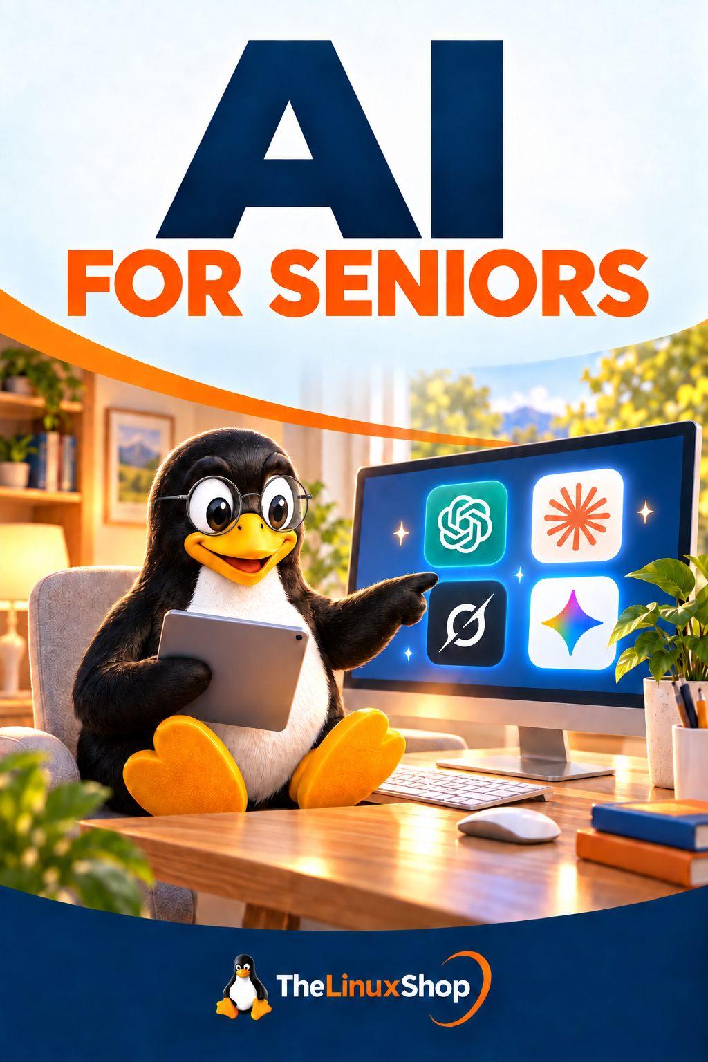 AI for Seniors PDF Ebook cover