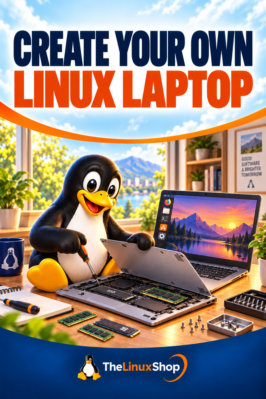 Create Your Own Linux Laptop PDF Ebook cover