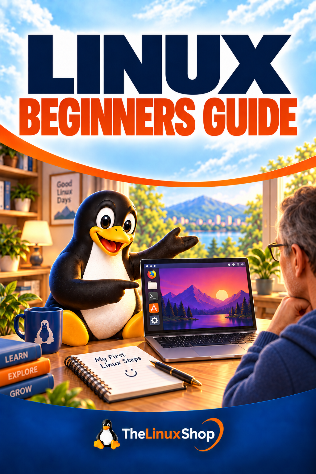 Linux Beginners Guide PDF Ebook cover