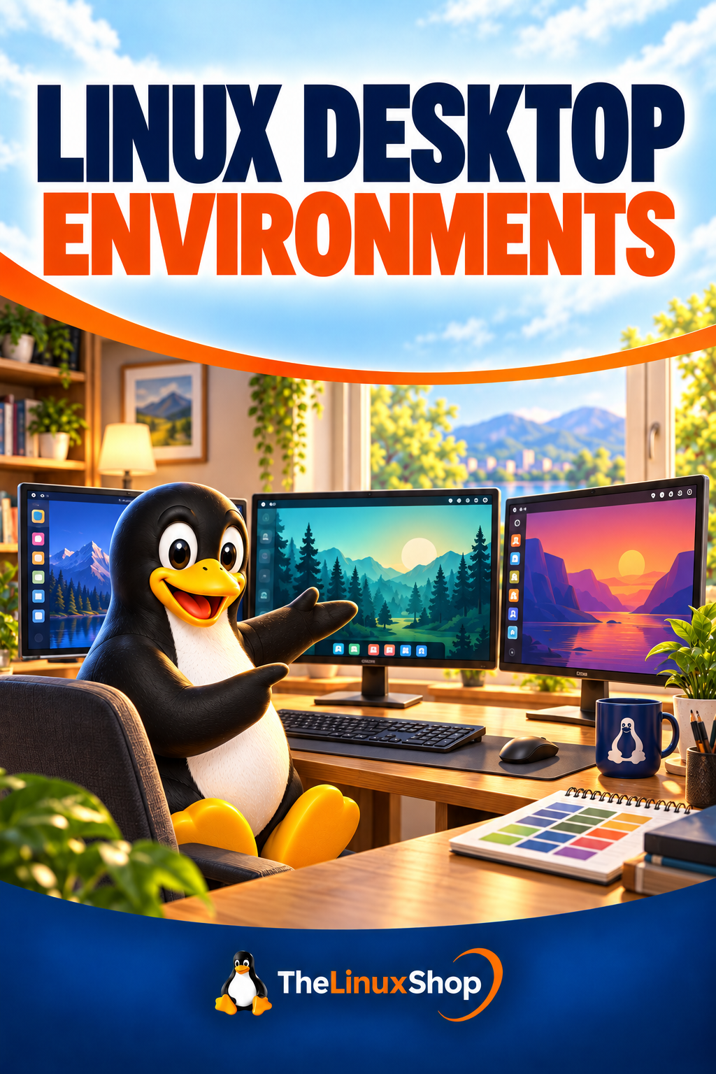 Linux Desktop Environments PDF Ebook cover