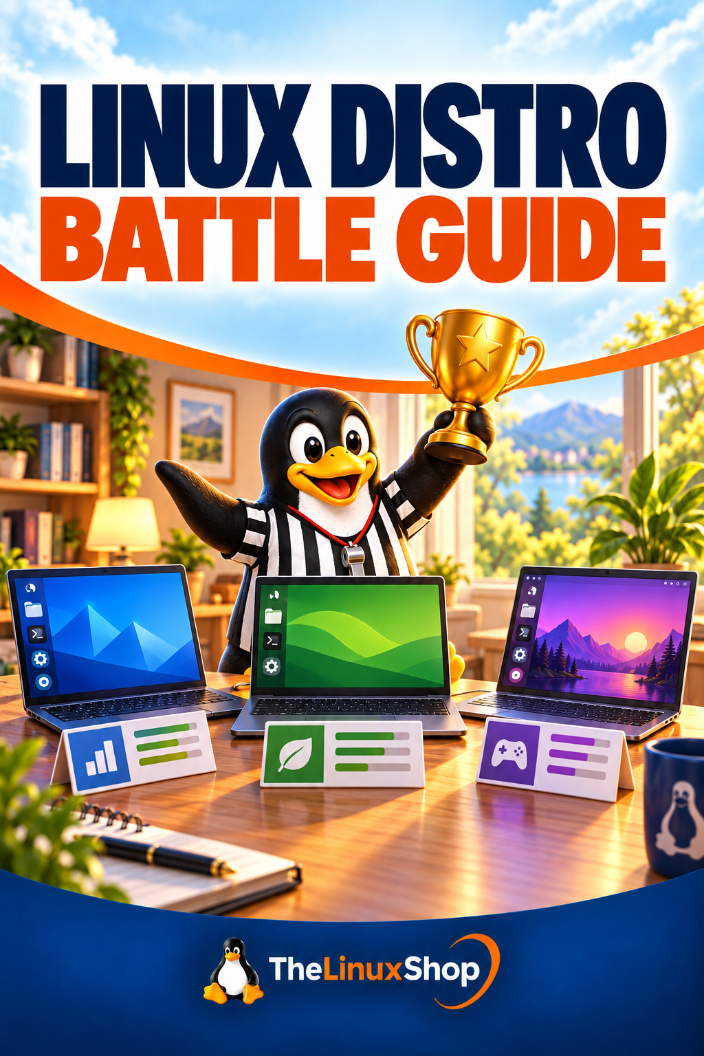 Linux Distro Battle Guide PDF Ebook cover