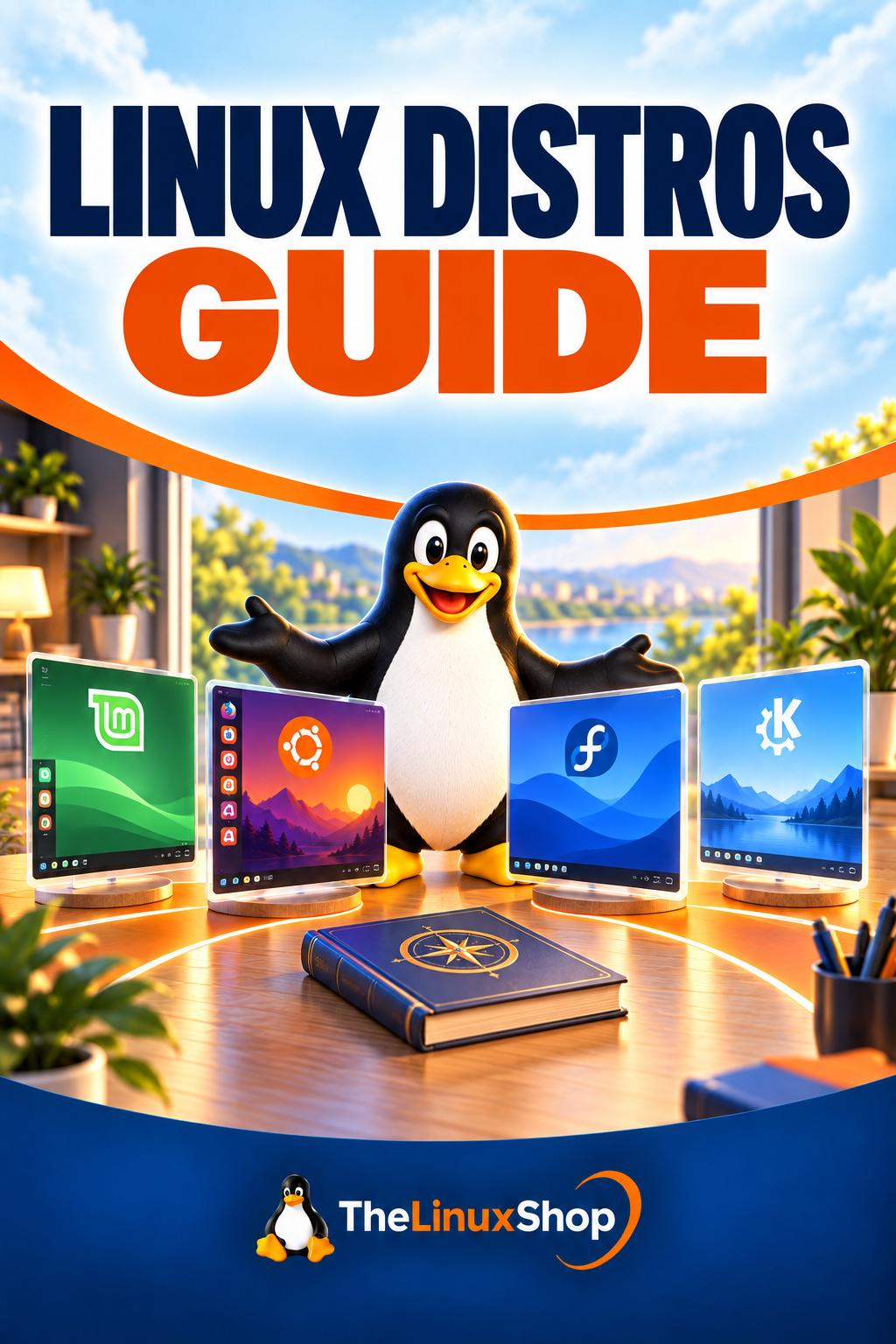 Linux Distros Guide PDF Ebook cover