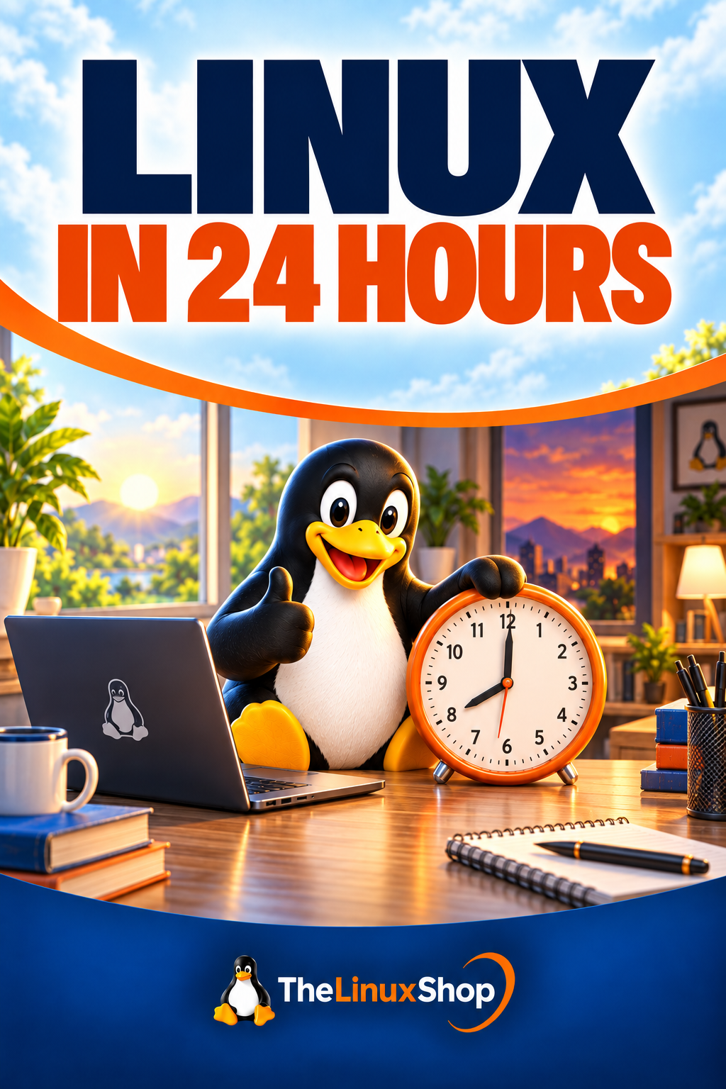 Linux in 24 Hours PDF Ebook cover