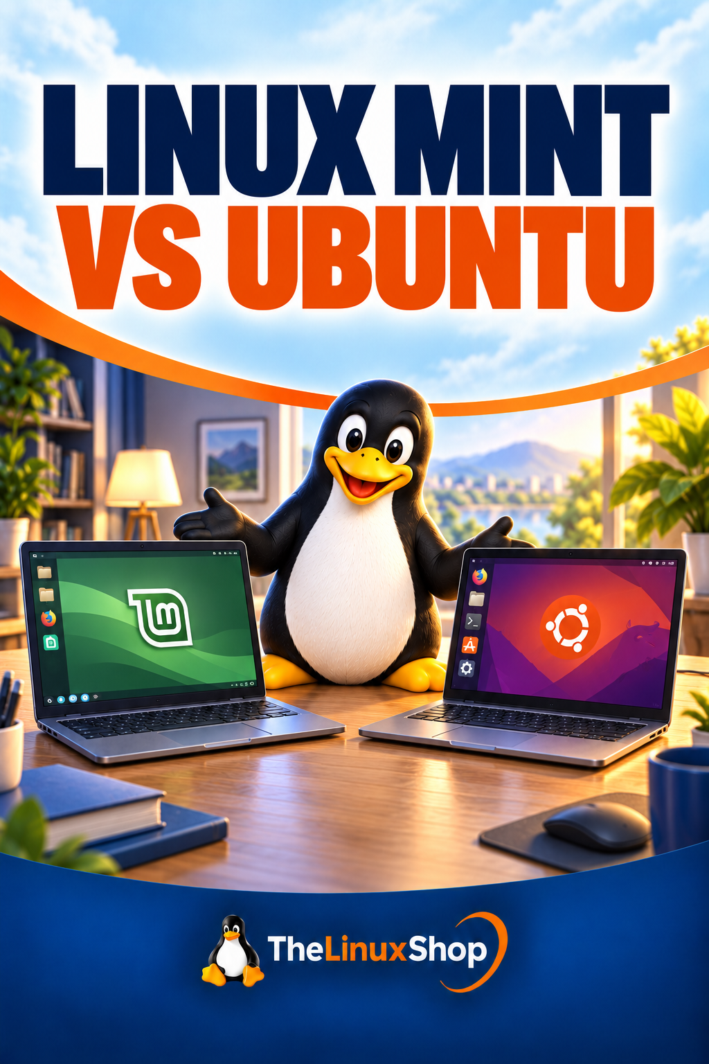 Linux Mint vs Ubuntu PDF Ebook cover