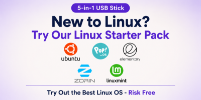 Linux Starter Pack - 5-in-1 Multi Linux OS USB Drive