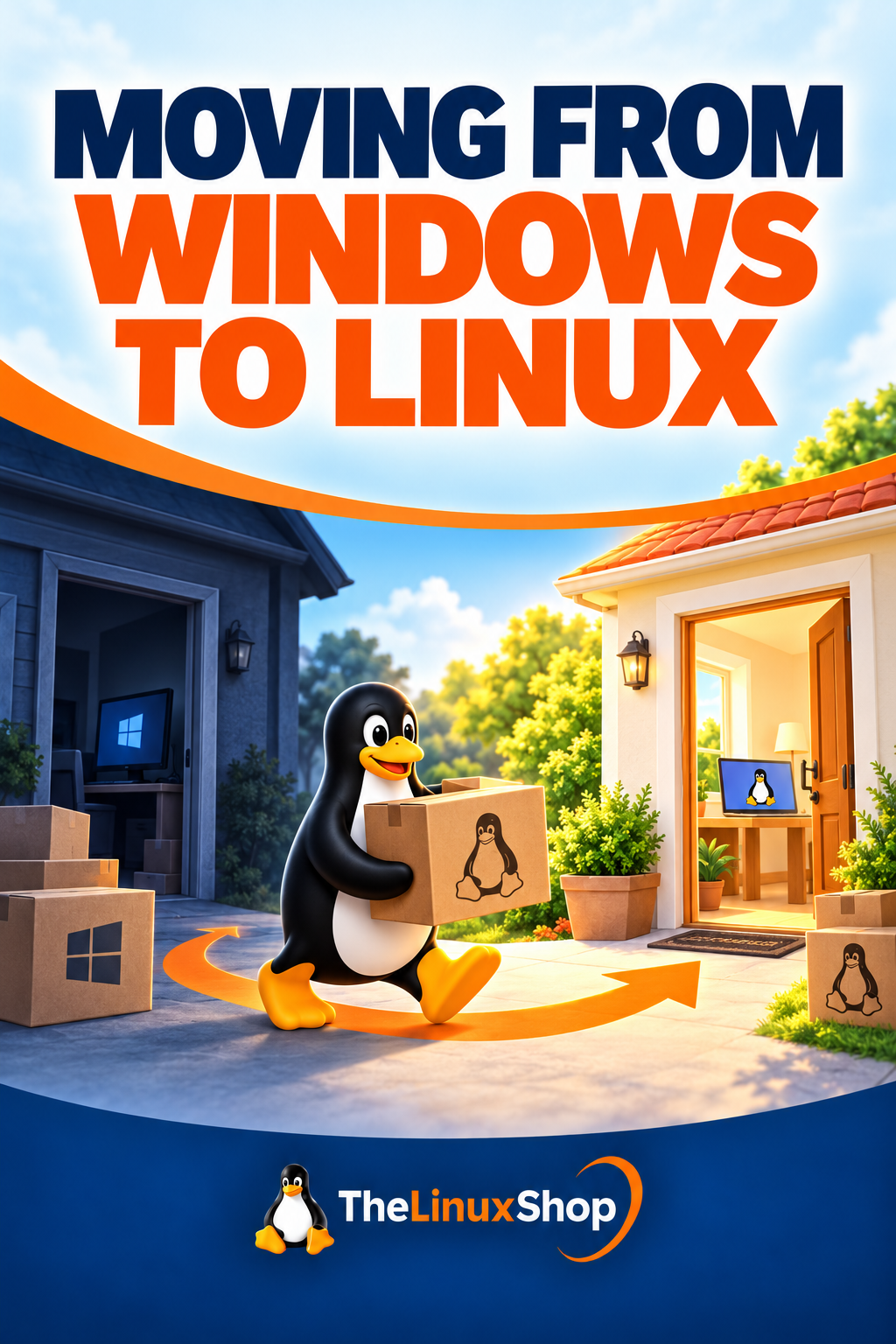 Moving from Windows to Linux PDF Ebook cover