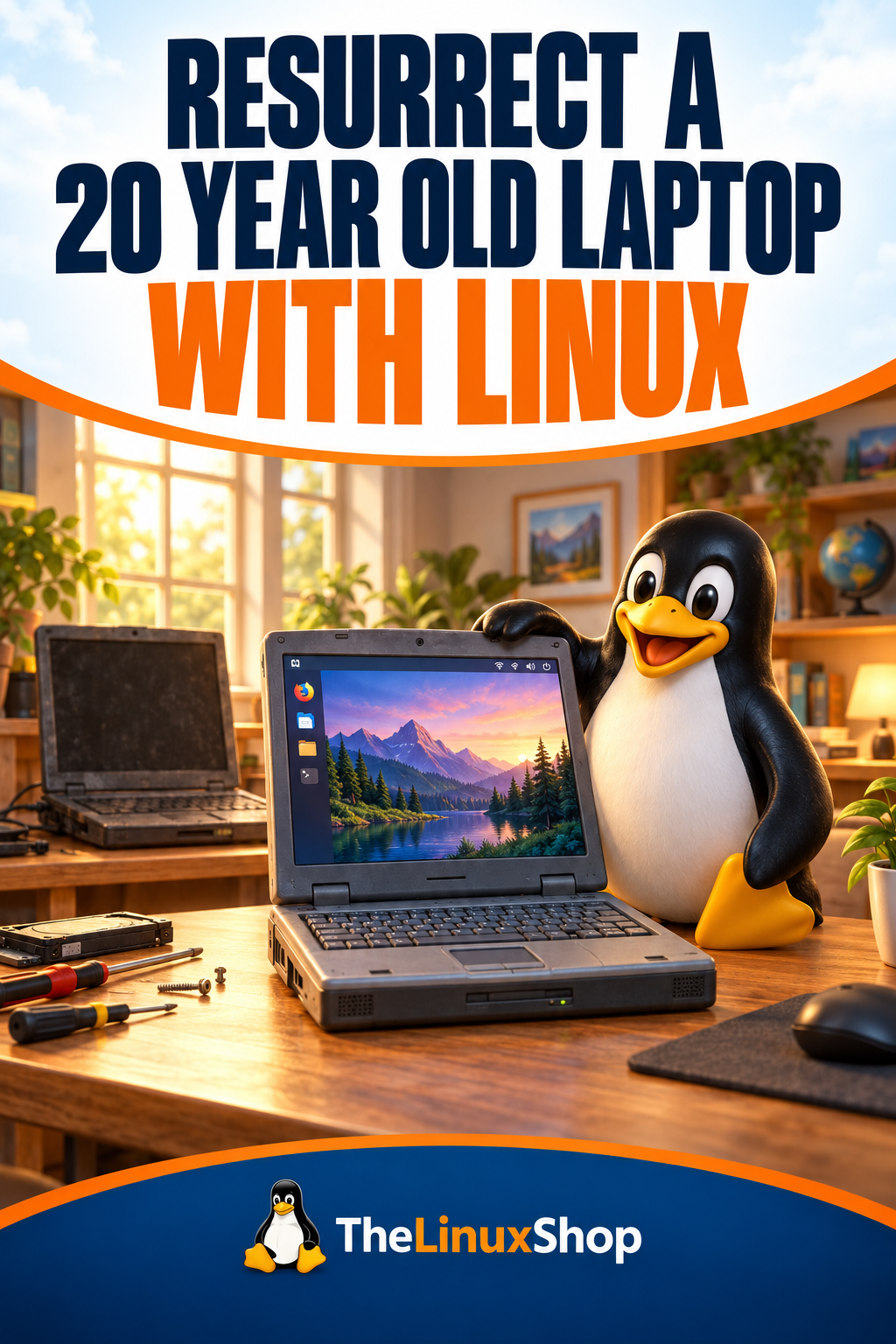 Resurrect a 20 Year Old Laptop with Linux PDF Ebook cover