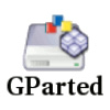 GParted Live on 64GB USB Stick