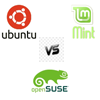 Linux USB Triple Pack (Ubuntu vs Linux Mint vs openSUSE)